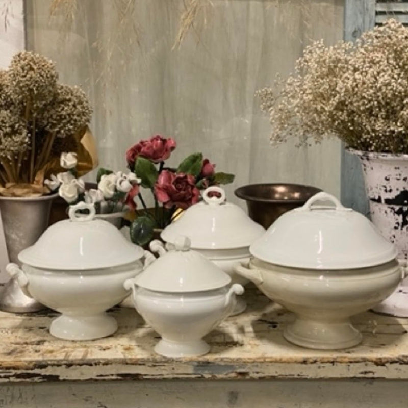 Large Soup Tureens with Lids