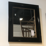 Black Framed Mirror w/ Gold Liner