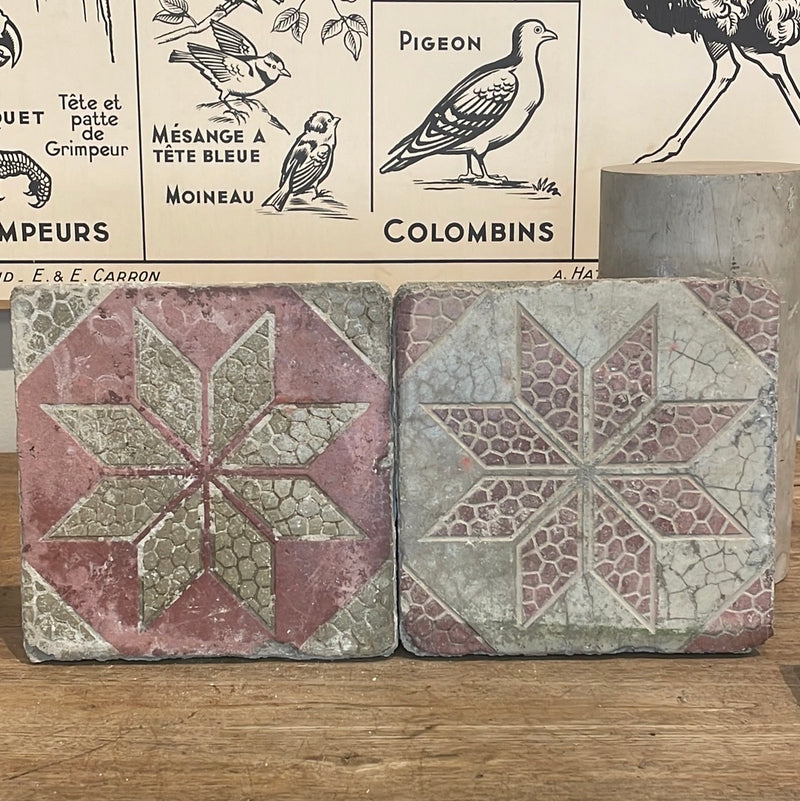 Assorted Antique Ceramic Tiles