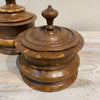 Antique Treen 19th C Turned & Staved Tobacco Jar