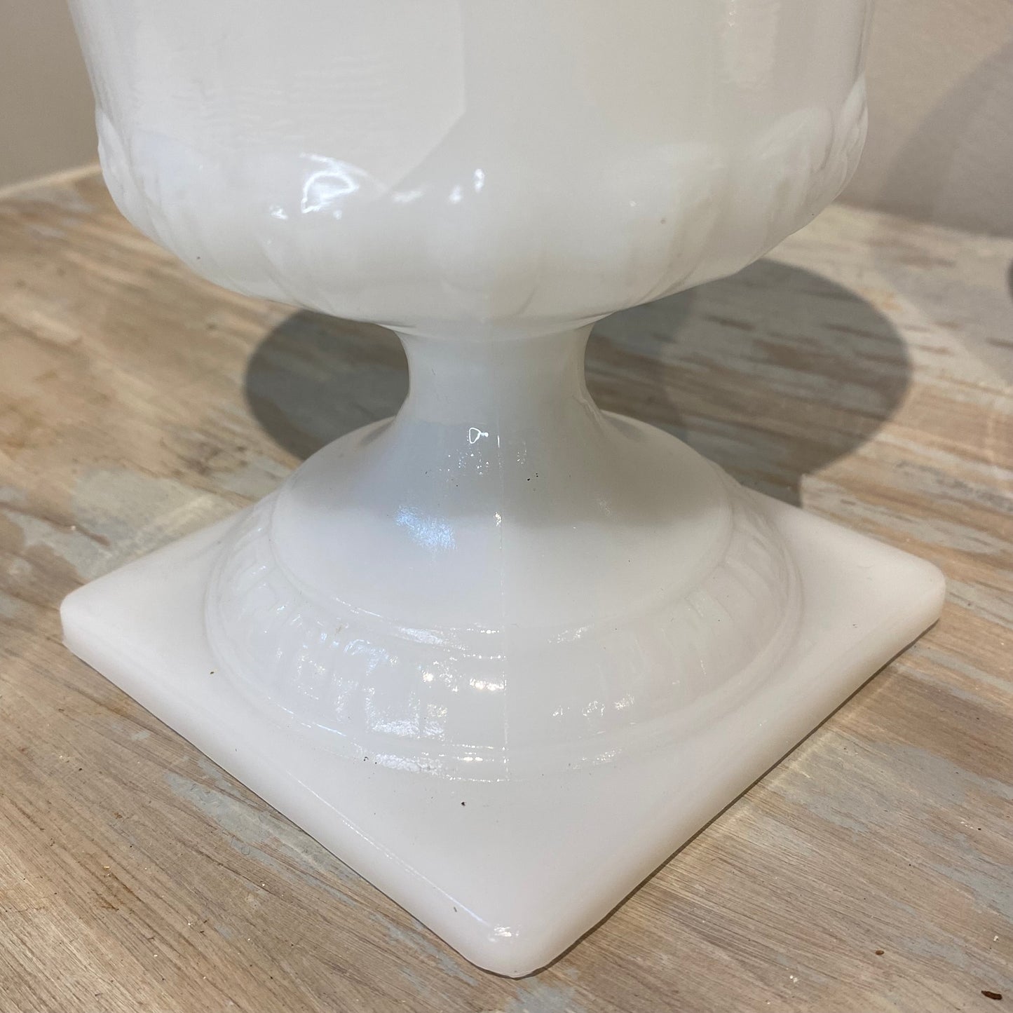 Old White Opaline Vase