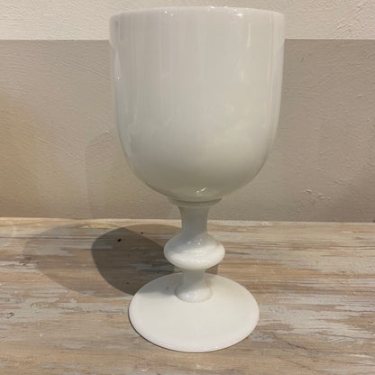 Old White Opaline Vase