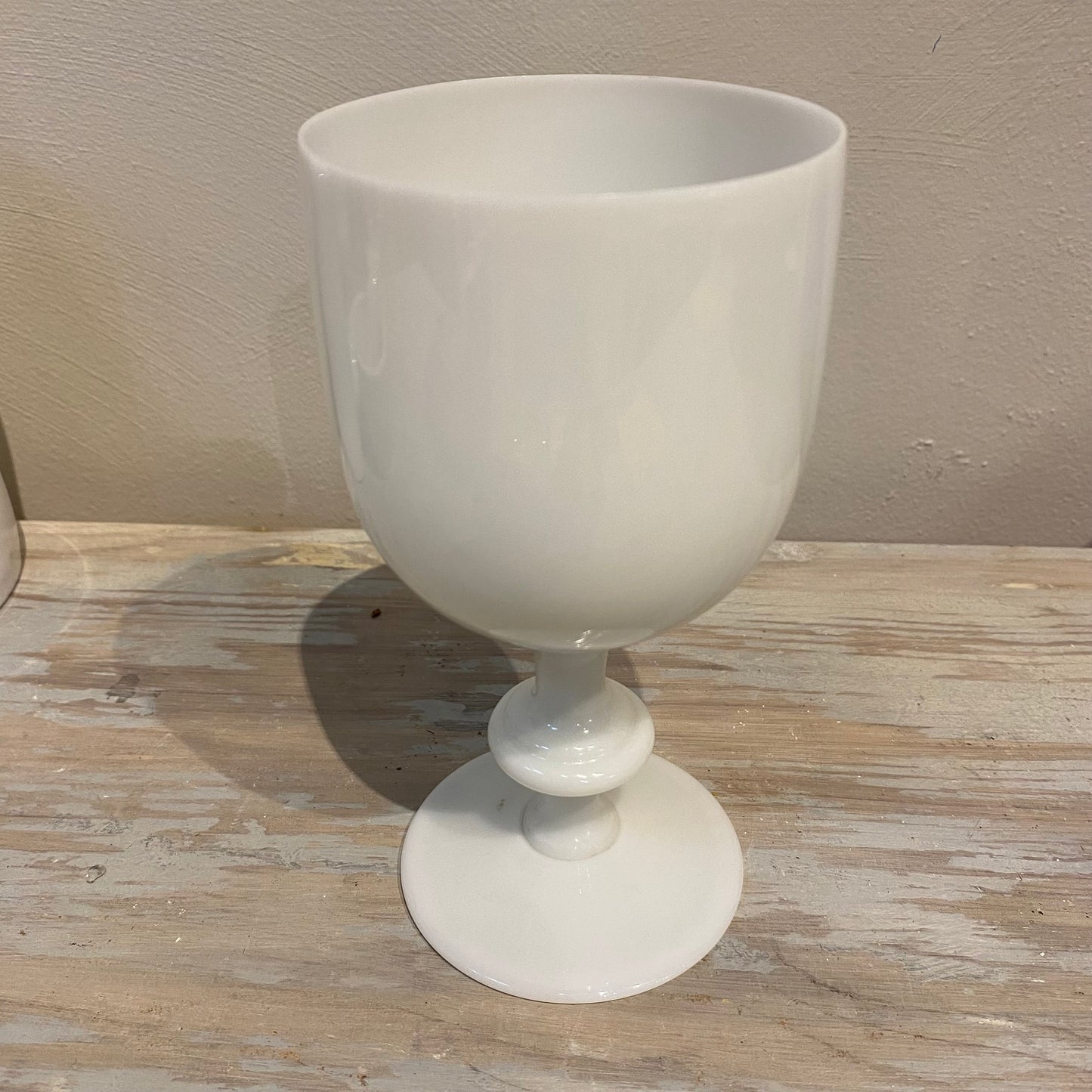 Old White Opaline Vase