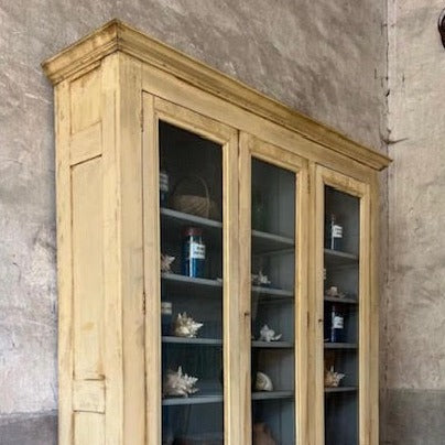 Large 19th Century French Painted Bookcase