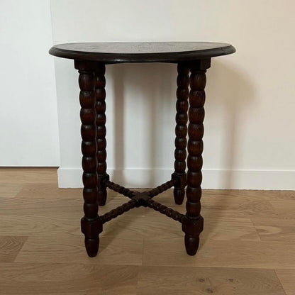 French Oak Gueridon in Style of Charles Dudouyt