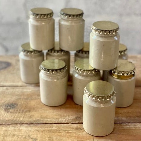 Pots de Creme Jars with Metal Lids