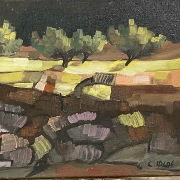 Unframed Oil on Canvas, "Provence Before the Storm"