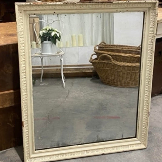 Painted Cream Colored Mercury Mirror