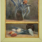 Framed Trumeau Painting on Canvas - Tulips