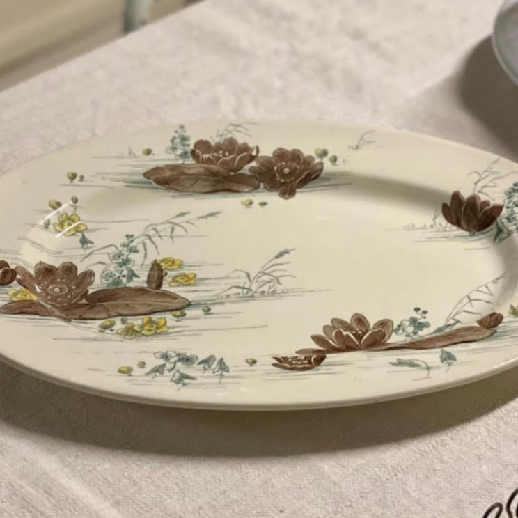 Old Creil and Montereau Oval Dish