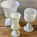 Old White Opaline Vase