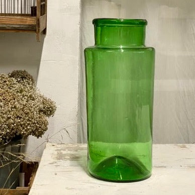 Old Green Apothecary Vase