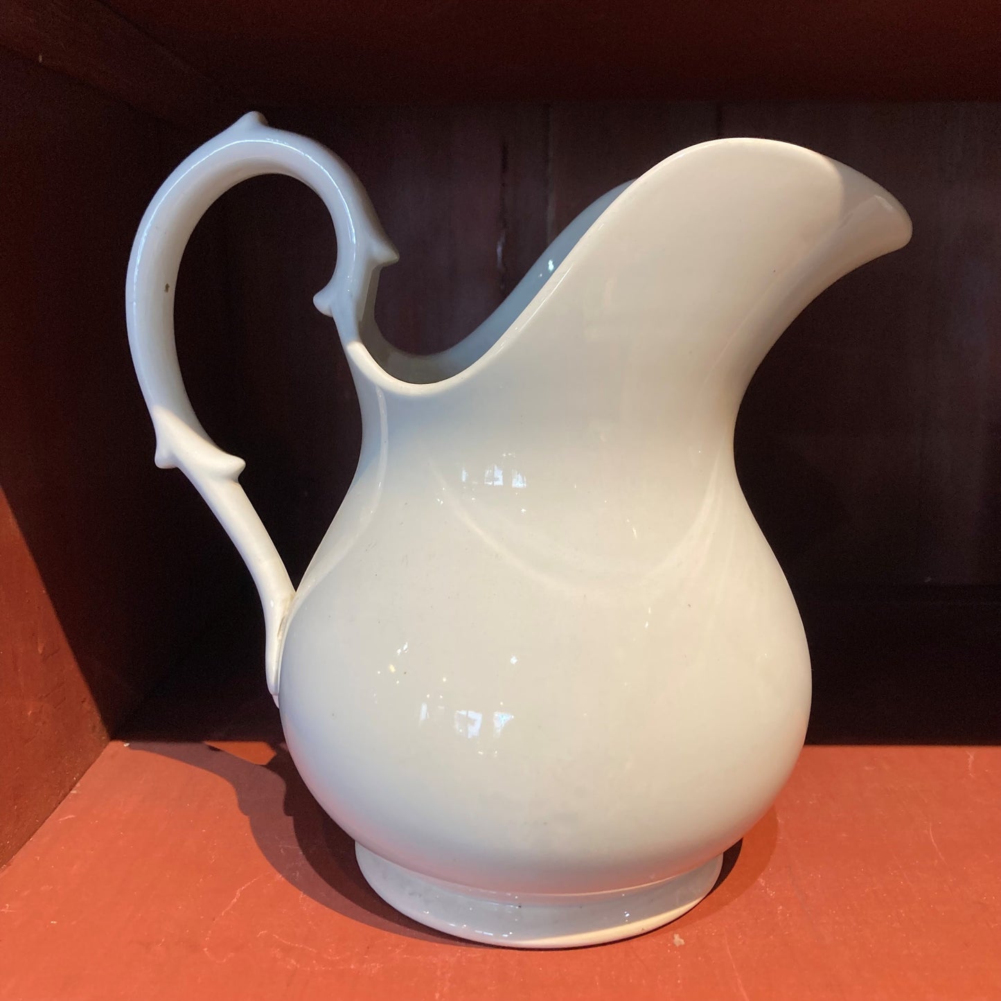 Vintage White Milk Pitcher