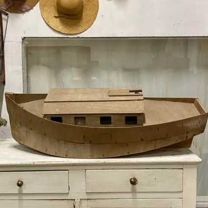 Old Large Wooden Model Boat