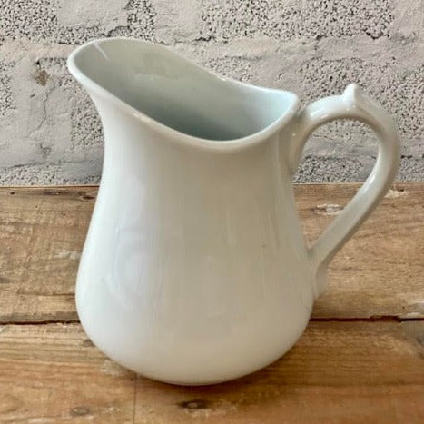 Old Pitcher in White Earthenware