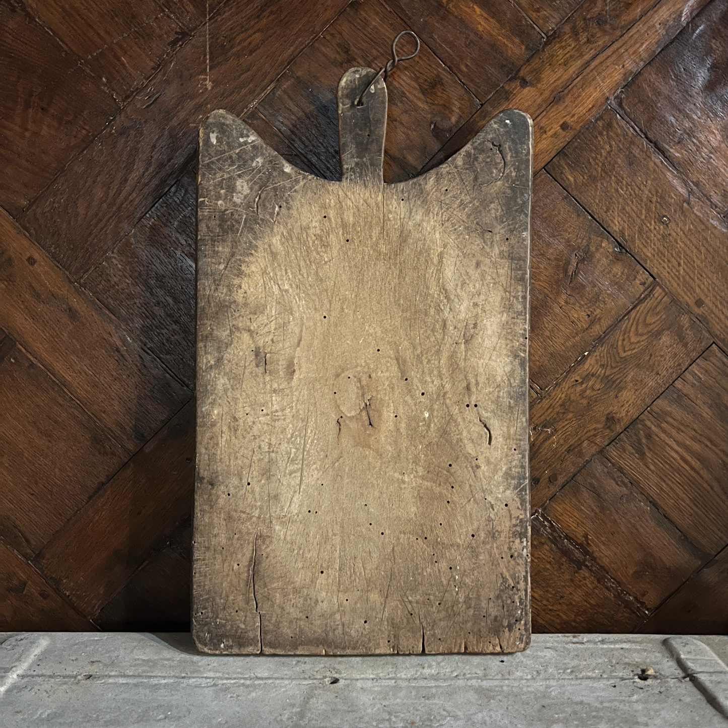 Antique French High Shouldered Cutting Board