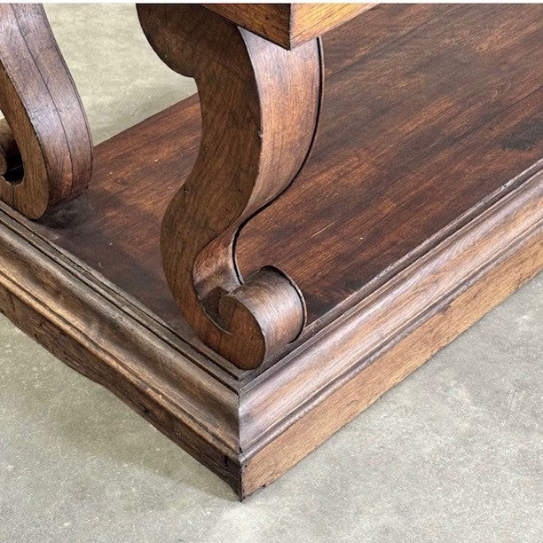 French Second Empire Oak Drapers Table