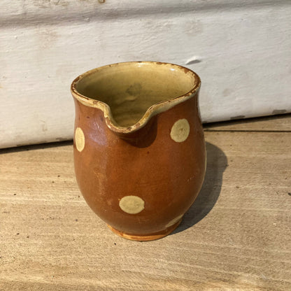 Earthenware Vessel with Polka Dots