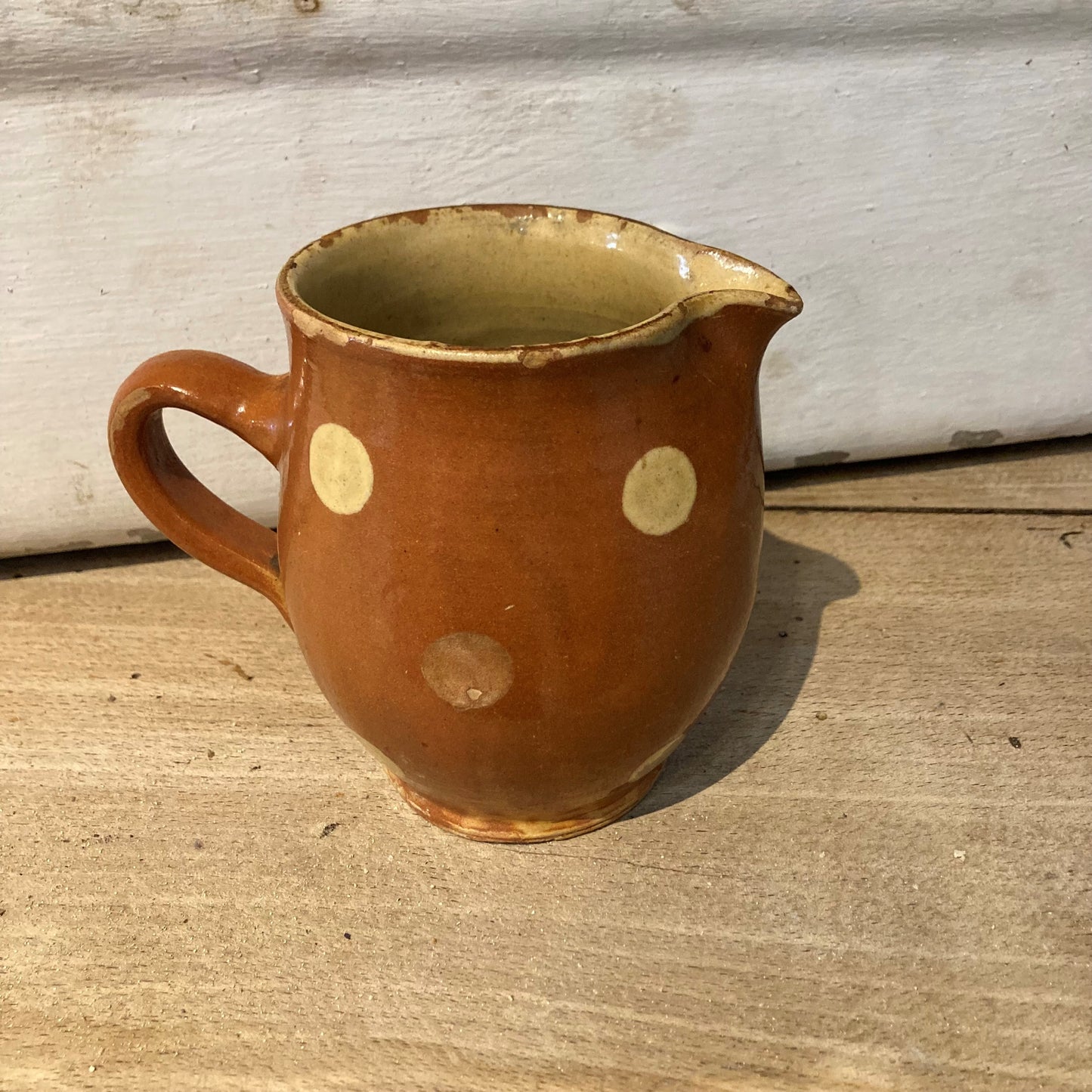 Earthenware Vessel with Polka Dots