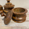 Antique Treen 19th C Turned & Staved Tobacco Jar