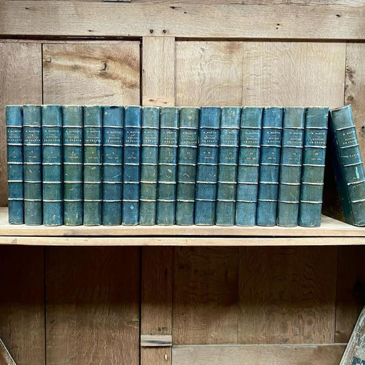 Blue Leather Bound Books