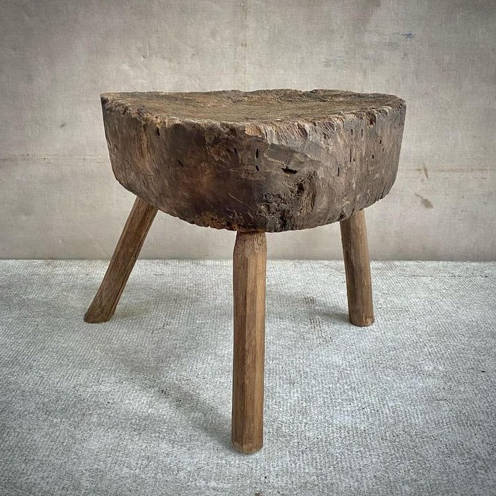 Chopping Block Table with 3 Legs