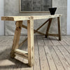 Oak and Pin Console Table - Oak Top, Pine Base and Legs