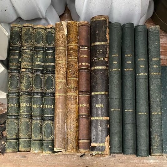 Leather Bound Books from Mid 1800s