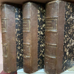 3 Antique Leather bound Books