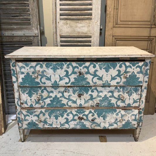 Turquoise Painted Chest