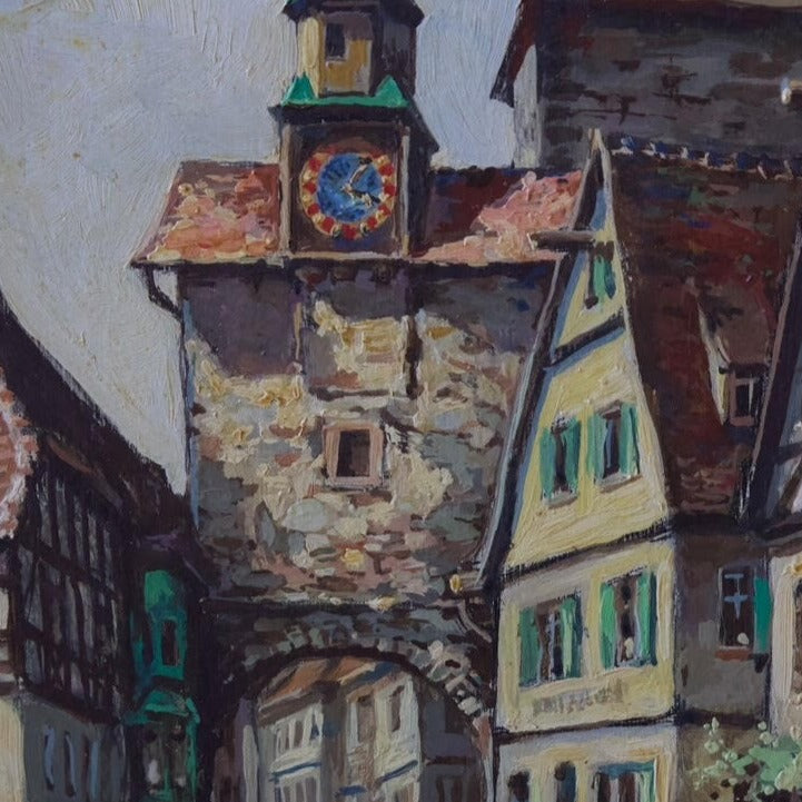 Unframed Painting of Rothenberg, Deutschland