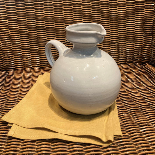 Ceramic White Syrup Pitcher