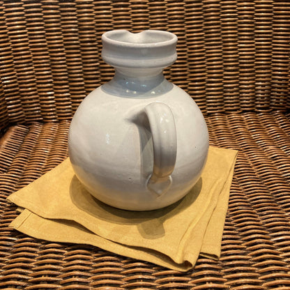 Ceramic White Syrup Pitcher