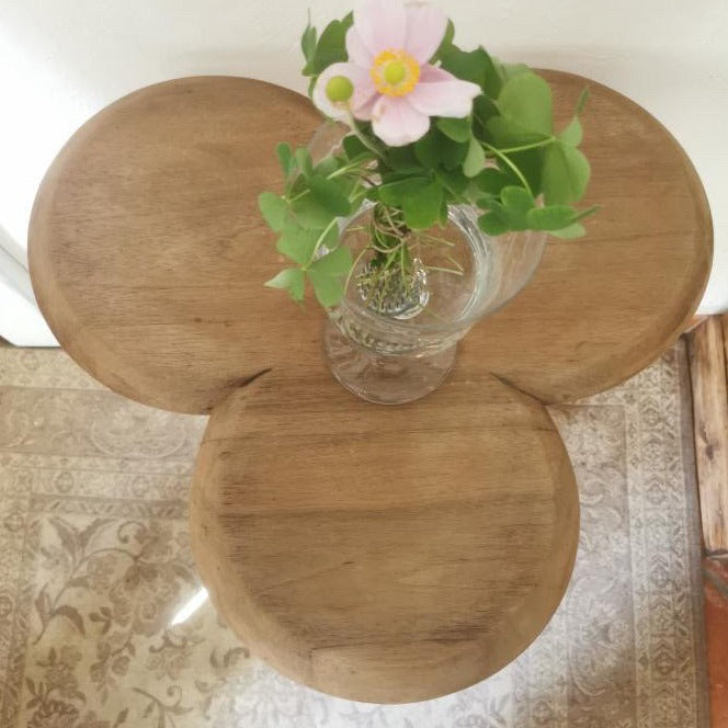 Raw Walnut 3-Leaf Clover Table