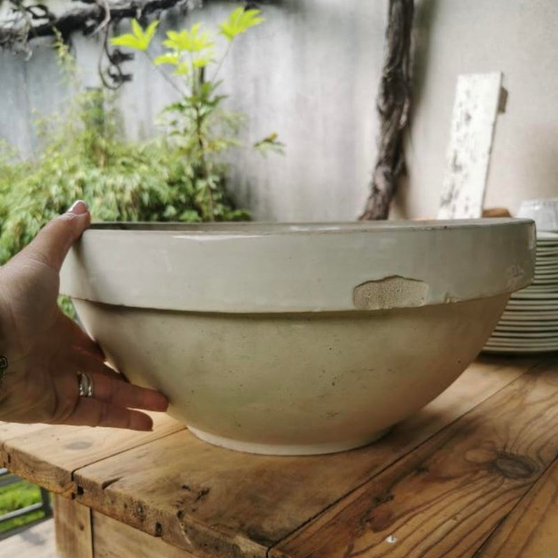 Large Sandstone Bowl (with chip)