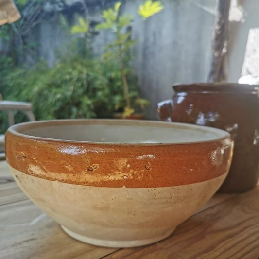 Sandstone Bowl Brown Rim