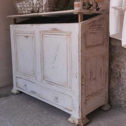 3 Compartment Flour Storage Chest with Slanted Top