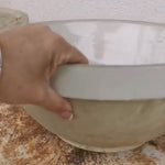 Ironstone Bowl with Contrasting Band