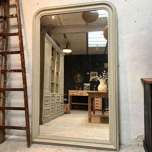 Large Pale Green Louis Philippe Mirror