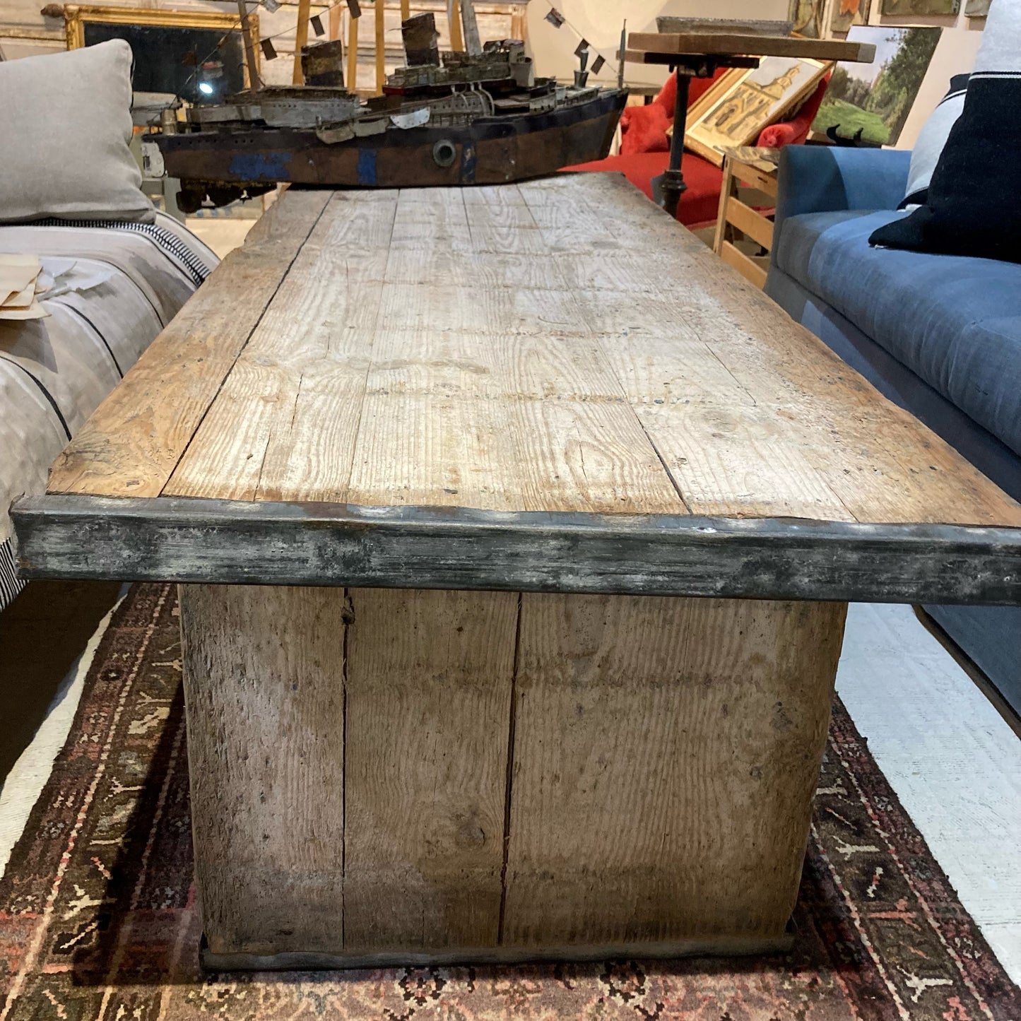 Wood and Metal Coffee Table