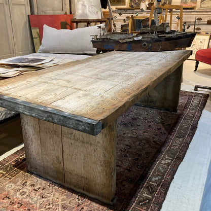 Wood and Metal Coffee Table