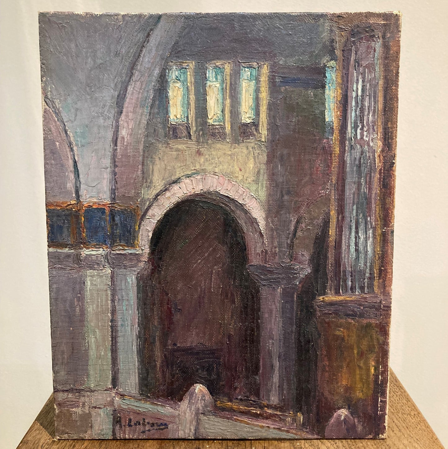 Oil on Board , Church Interiors