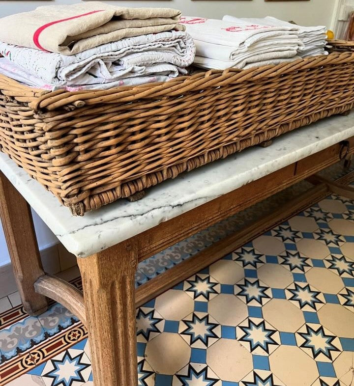 Large Wicker Rectangular Basket