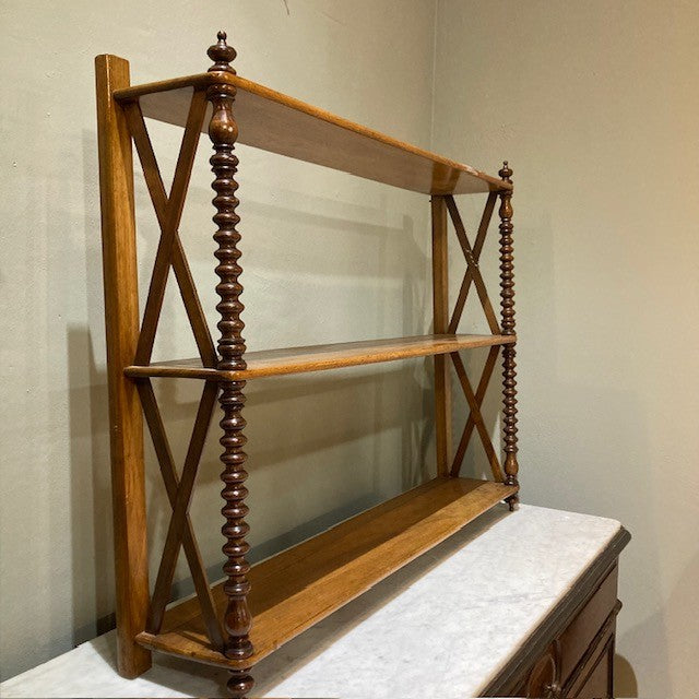 Chic 1850's Walnut Shelves (Large)