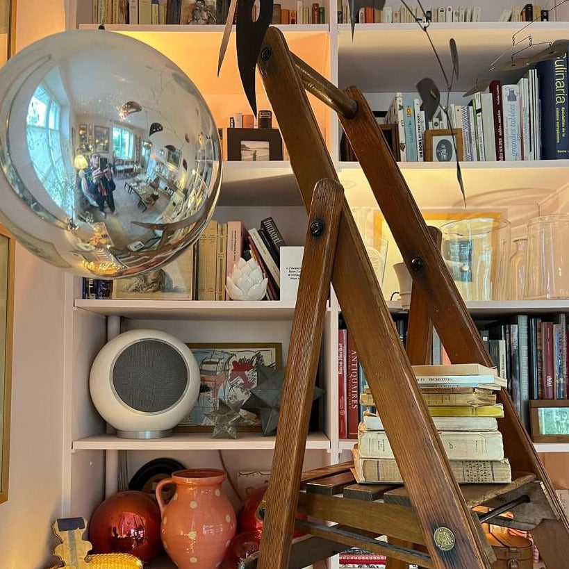 Large Folding Library Ladder