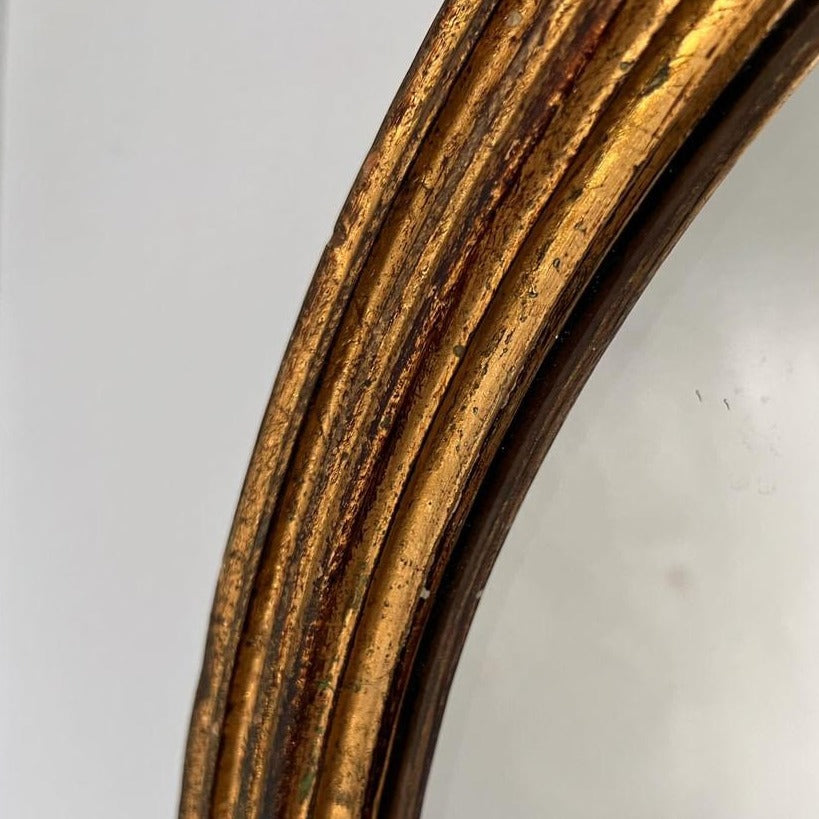 Round Gilt Mirror