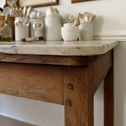 Pastry Chef's Marble Top Table