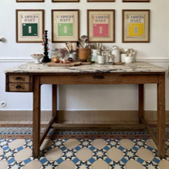 Pastry Chef's Marble Top Table