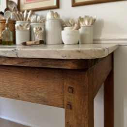 Pastry Chef's Marble Top Table