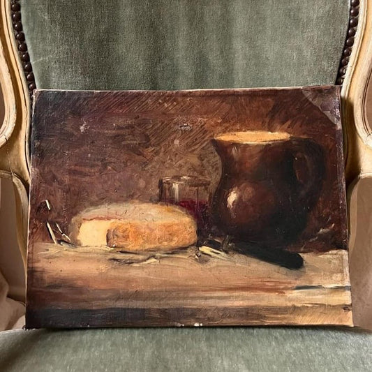 Oil on Canvas - Still Life - Cheese